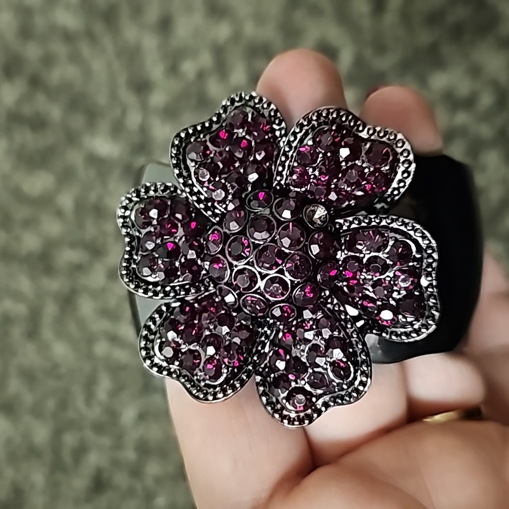 Silver bracelet with flower by White House Black Market